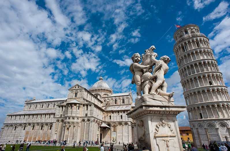 Top 10 Tourist Attractions in Italy, Leaning Tower of Pisa