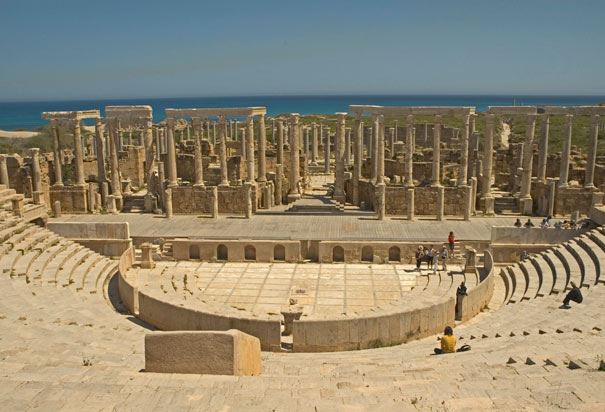 Top 10 Most Famous Roman Amphitheaters, Leptis Magna Arena