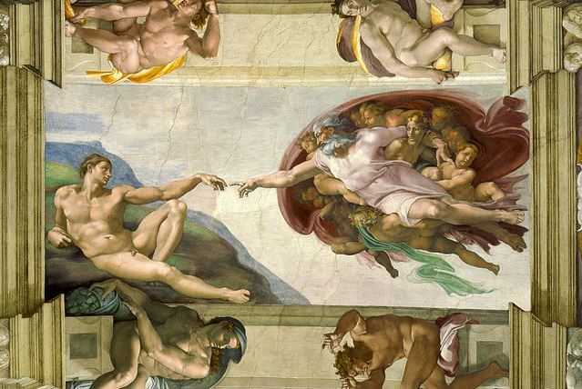 Top 10 Most Famous Paintings of all Time, The Creation of Adam