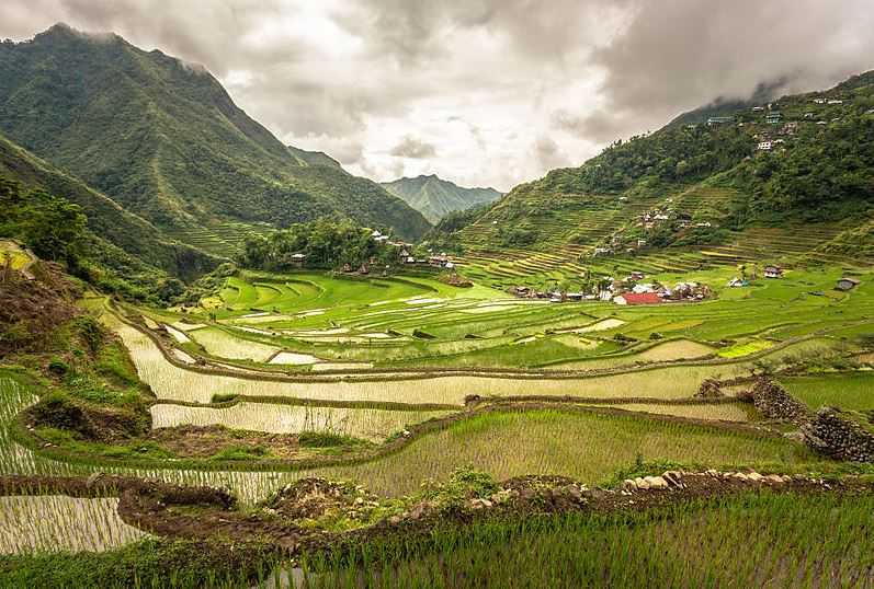 Banaue Rice Terraces, tourist destination in the Philippines