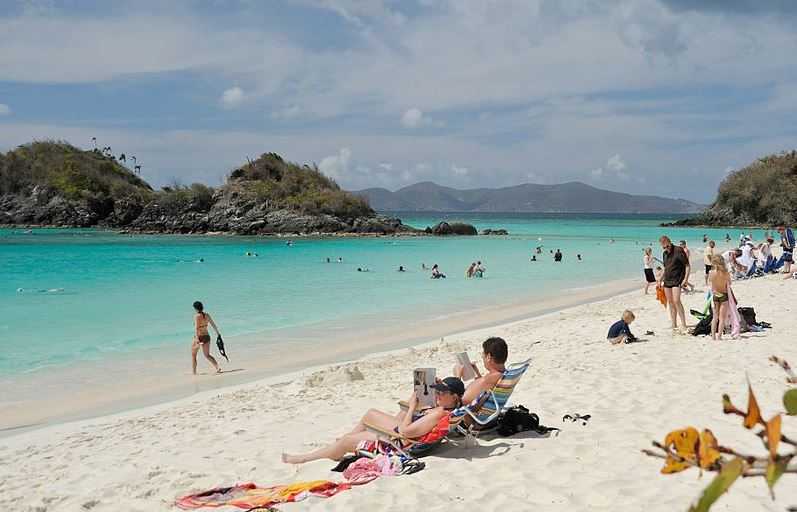 Trunk Bay, most beautiful beaches in Caribbean Islands